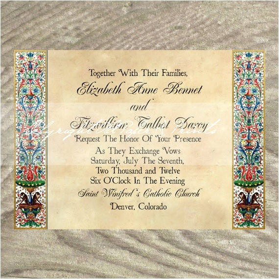 Medieval Wedding Invitations Wording 37 Best Images About Medieval Wedding Invites On Pinterest