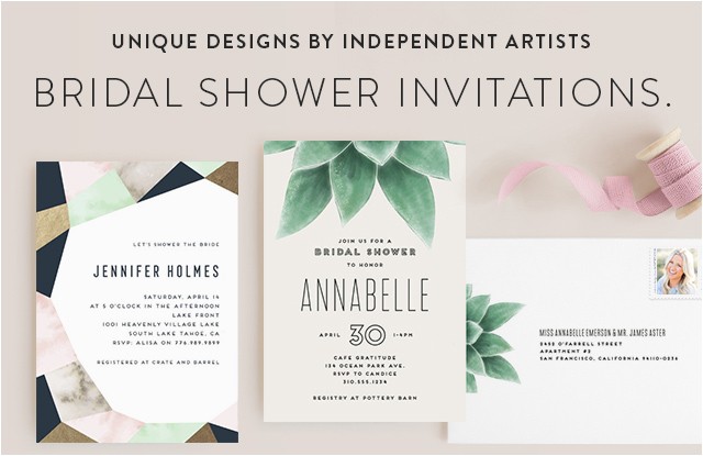 Minted Wedding Shower Invitations Bridal Shower Invitations Minted