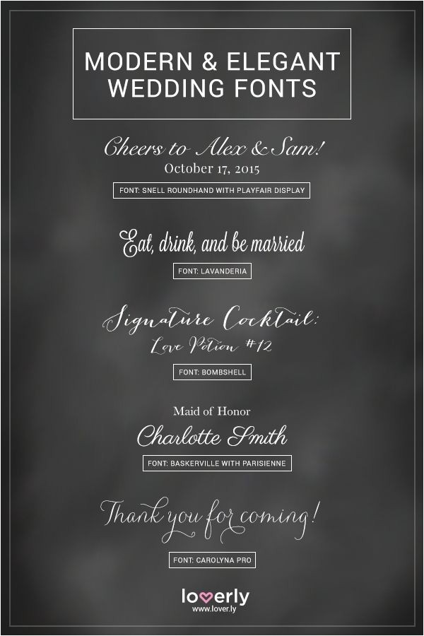 Modern Wedding Invitation Fonts Modern and Elegant Fonts Used On Wedding Invitations for