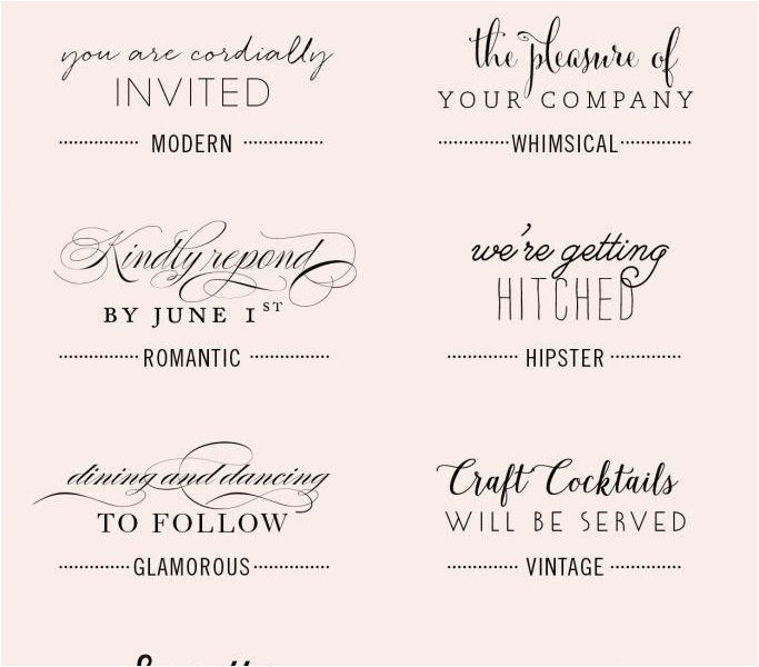 Modern Wedding Invitation Fonts Modern Wedding Invitation Fonts Cobypic Com