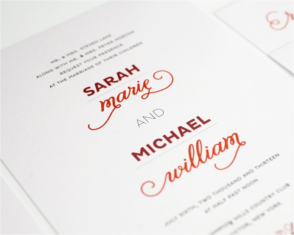 Modern Wedding Invitation Fonts Modern Whimsy Wedding Invitations Wedding Invitations by
