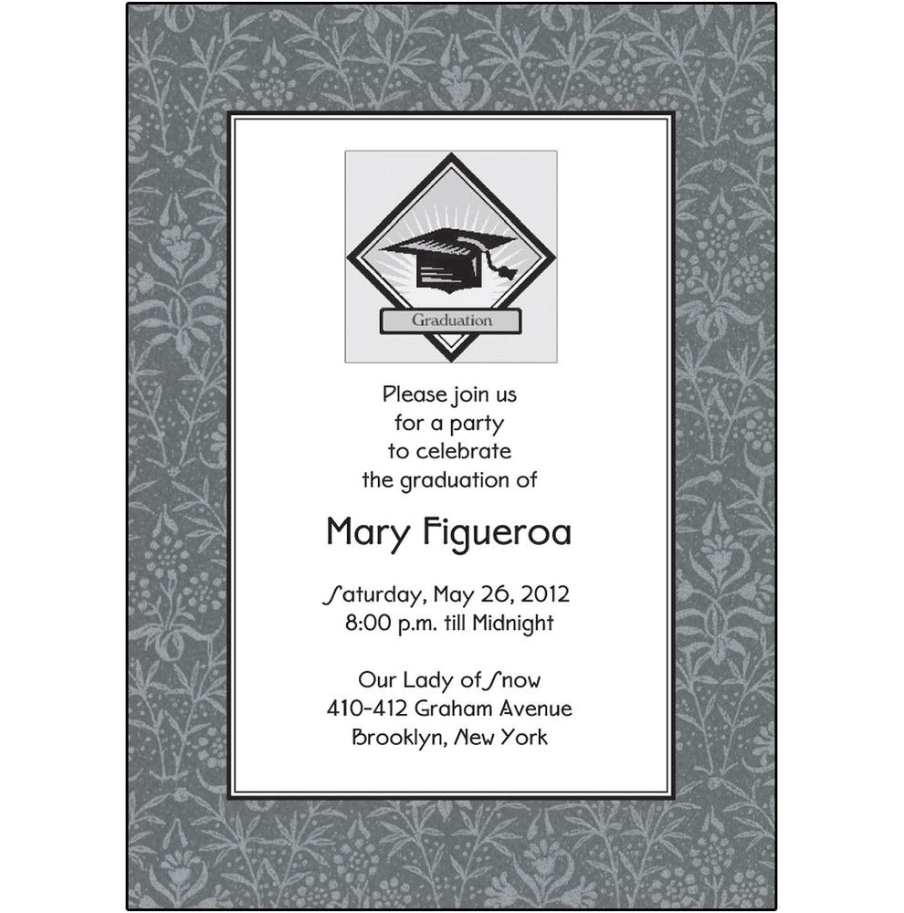 Monogrammed Graduation Invitations 25 Personalized Graduation Party Invitations Grad 02