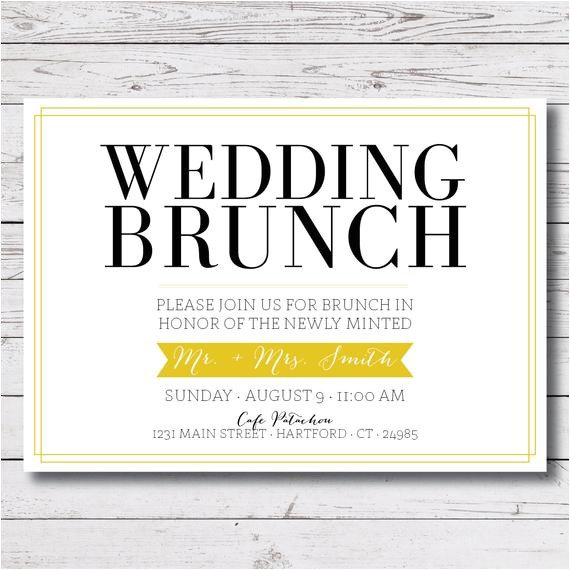 Morning Wedding Invitations Printable Wedding Brunch Morning after by Vallarinacreative
