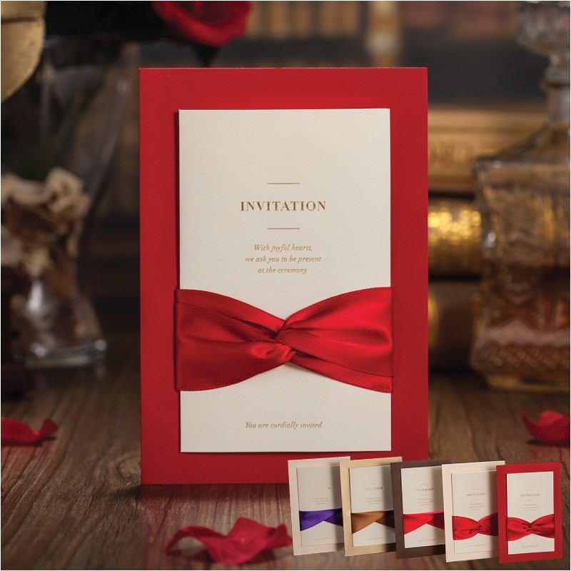 Most Beautiful Wedding Invitation Cards Aliexpress Com Buy Red Wedding Invitations Cards Classic