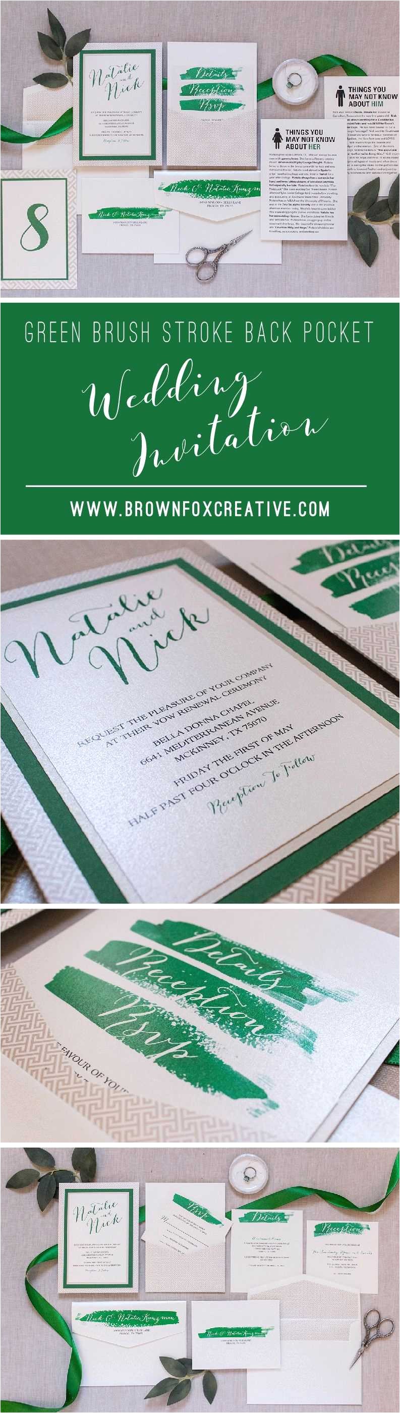 Multi Color Wedding Invitations Multi Color Wedding Invitations Lovely 5×7 Green and