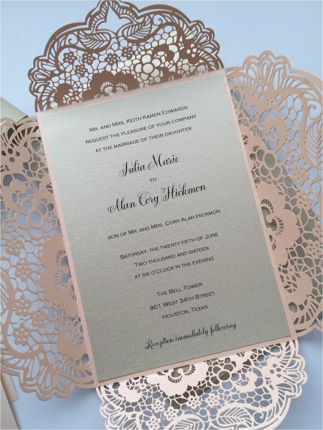 My Wedding Com Invitations Laser Cut Wedding Invitations