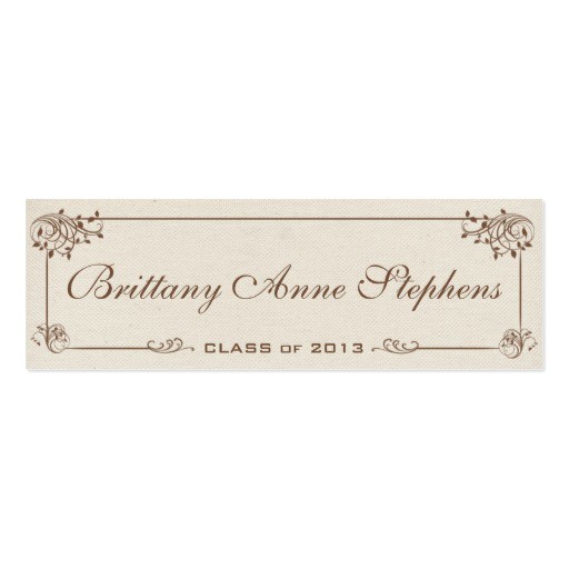 Name Cards for Graduation Invitations Traditional Graduation Announcement Name Cards Party