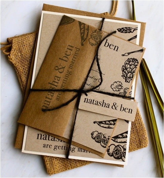 Natural Paper Wedding Invitations Wedding Emergency Kits by Mojuba A Down to Earth Wedding