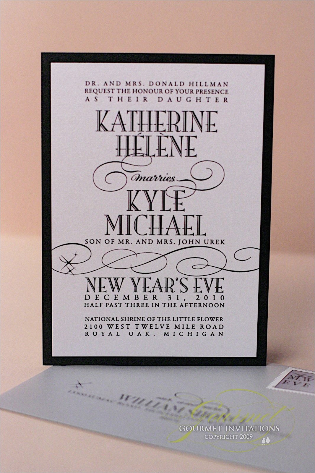 New Years Eve Wedding Invitations Wording Kathryn Kyle New Years Eve Wedding Invitations