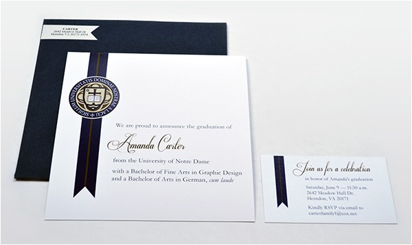 Non Photo Graduation Invitations Graduation Announcements On Behance