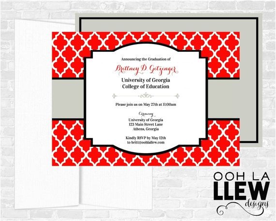 Ohio State Graduation Party Invitations 18 Best Graduation Party Announcement Images On