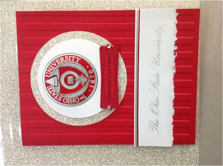 Ohio State Graduation Party Invitations Ohio State Graduation Card by Julie Good My Crafty Cards