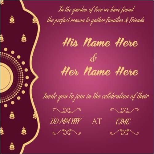 Online Editable Wedding Invitation Cards Free Download Create Wedding Invitation Card Online Simplest Creative