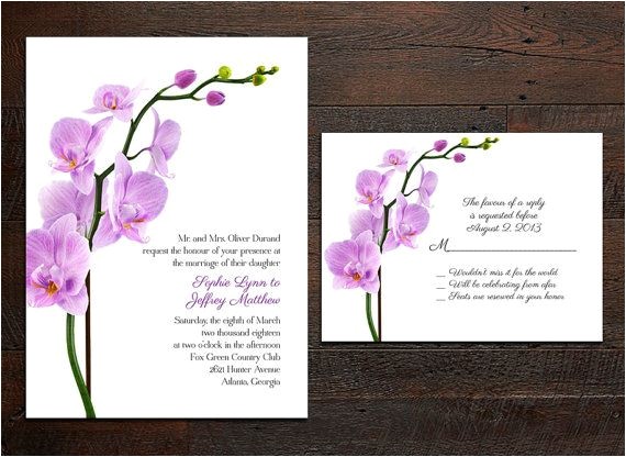 Orchid Wedding Invitation Kits 25 Best Ideas About Invitation Set On Pinterest Wedding