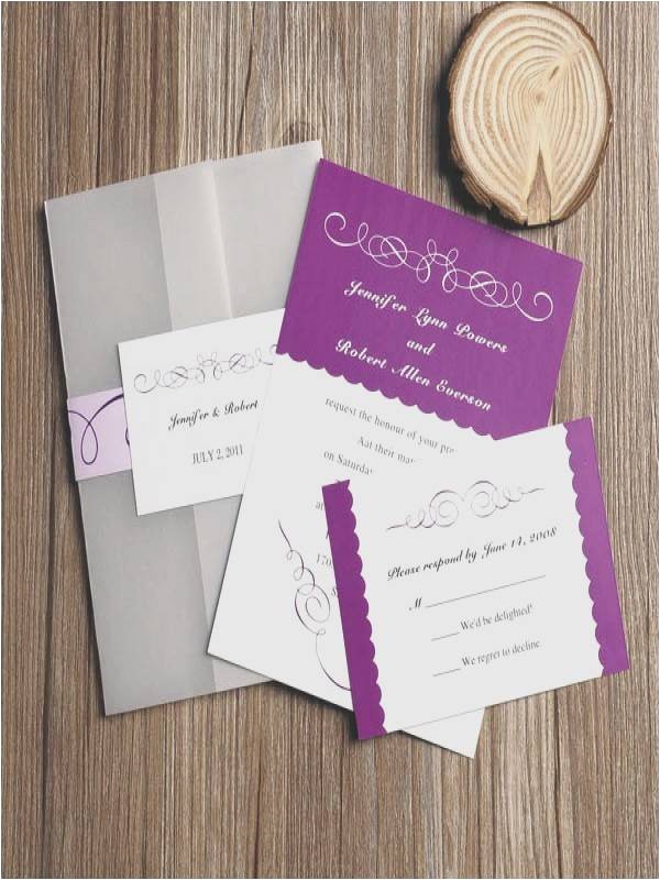 Orchid Wedding Invitation Kits Cheap Pocket Wedding Invitations Weddinginvite Us
