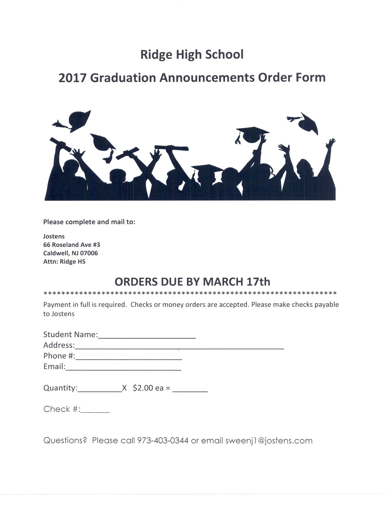 Order Graduation Invitations Online 2017 Graduation Announcements order form 2 Pdf 2 Ridge Pto Order Graduation Invitations Online 2017 Graduation Announcements order form 2 Pdf 2 Ridge Pto