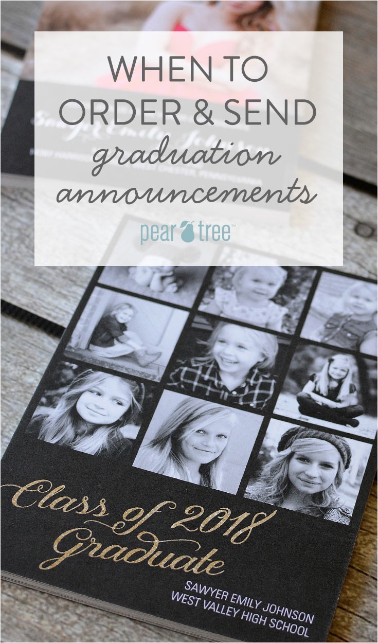 Order Graduation Invitations Online when to order and Send Graduation Announcements Pear Order Graduation Invitations Online when to order and Send Graduation Announcements Pear