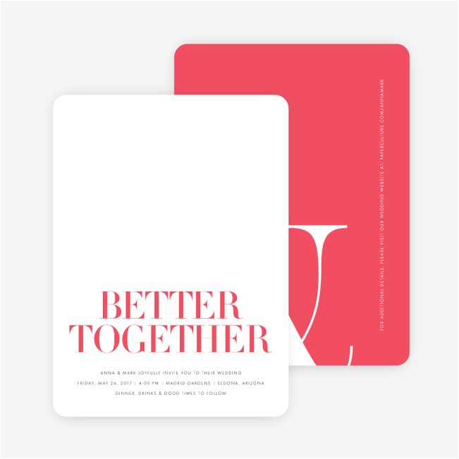 Paper Culture Wedding Invitation Ampersand Wedding Invitations Paper Culture