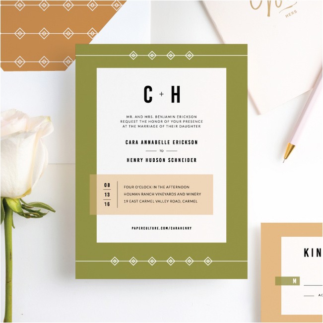 Paper Culture Wedding Invitation Diamonds In the Rough Wedding Invitations Paper Culture