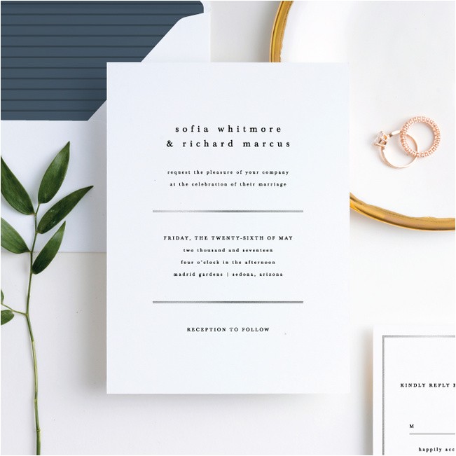 Paper Culture Wedding Invitation Less is More Wedding Invitations Paper Culture