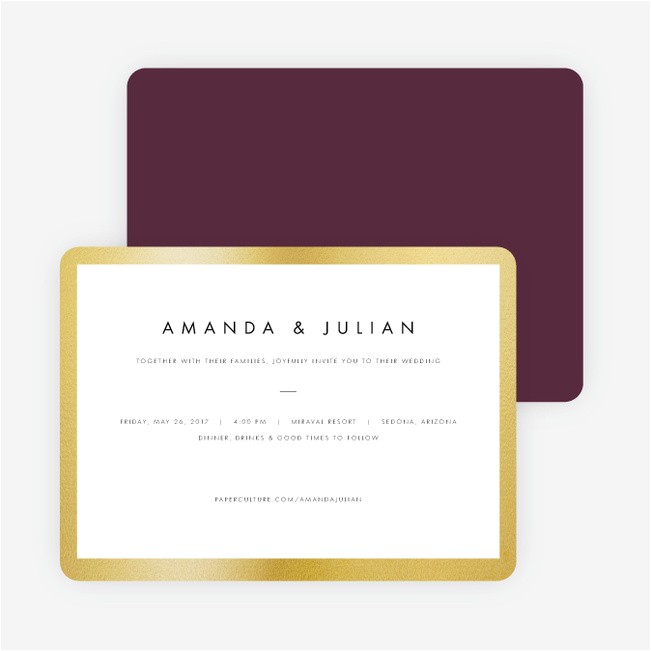 Paper Culture Wedding Invitation Wedding Frame Of Mind Wedding Invitations Paper Culture