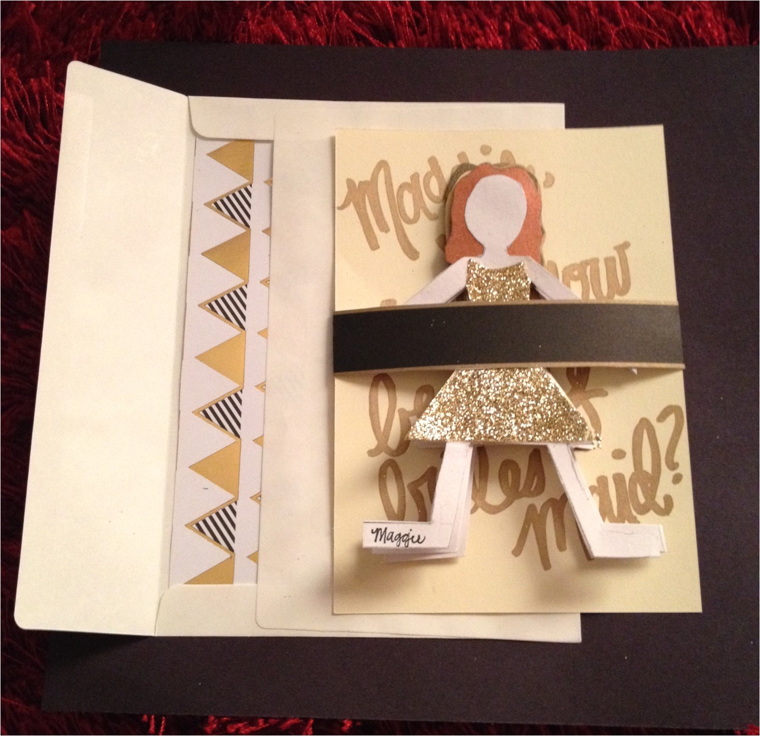 Paper Dolls Wedding Invitations Paper Doll Bridesmaid Invitation Onepaperheart