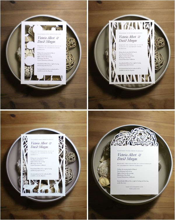 Papercut Wedding Invitations Papercut Wedding Invitations by Naomi Shiek