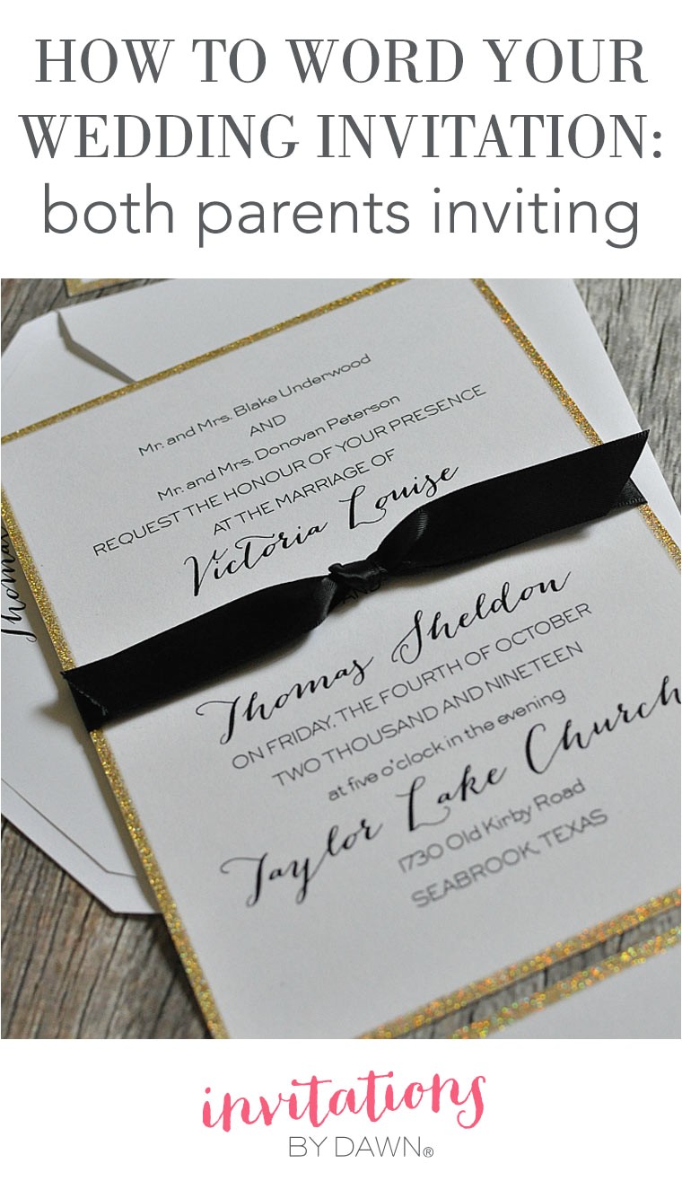 Parents Inviting Wedding Invitation Wording Invitation Wording Wedding Both Parents Choice Image