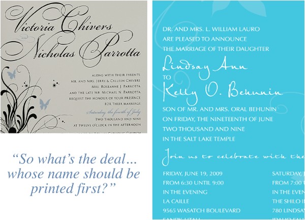 Parents Names On Wedding Invitation Etiquette Cool Wedding Invitations for the Ceremony Wedding
