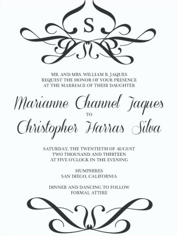 Parents Names On Wedding Invitation Etiquette Etiquette for Wedding Invitations Awesome Proper Wedding