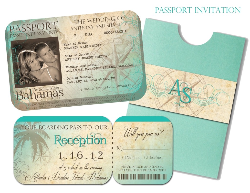Passport Wedding Invitation Template Passport Wedding Invitation Templates Cloudinvitation Com