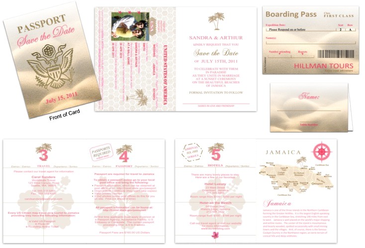 Passport Wedding Invitation Template Passport Wedding Invitations Template Free Download