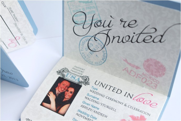Passport Wedding Invitation Template Passport Wedding Invitations Template Free Download