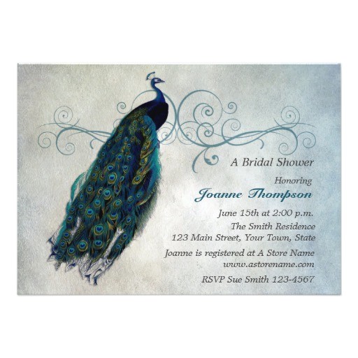Peacock Wedding Shower Invitations Peacock Scroll Bridal Shower Invitation Zazzle Peacock Wedding Shower Invitations Peacock Scroll Bridal Shower Invitation Zazzle