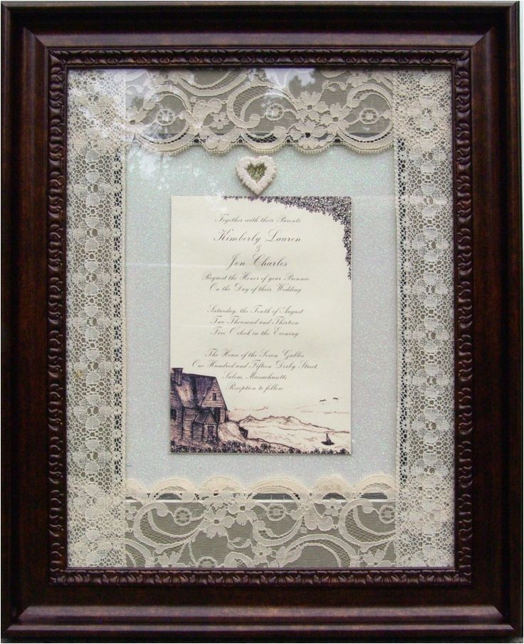 Picture Frame Wedding Invitations 17 Best Images About Wedding Invitations Framed Keepsake