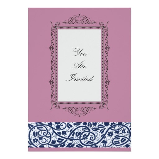 Picture Frame Wedding Invitations Picture Frame Pink Wedding Invitations Zazzle