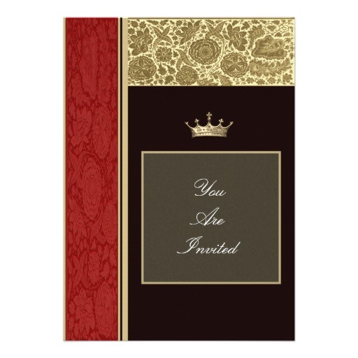 Picture Frame Wedding Invitations Picture Frame Red and Gold Wedding Invitations Zazzle