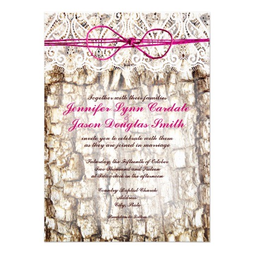 Pink Camouflage Wedding Invitations Rustic Country Camo Pink Bow Wedding Invitations 4 5 Quot X 6