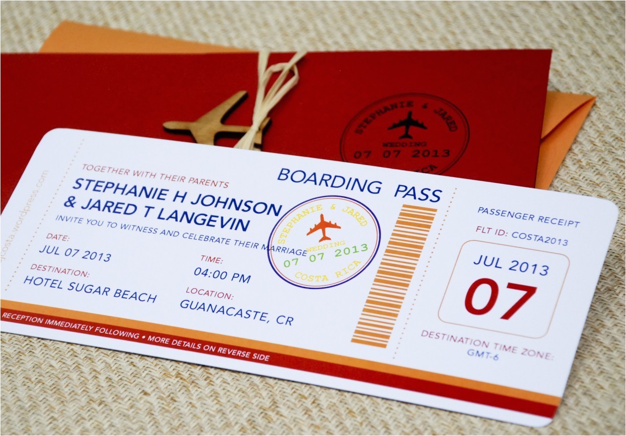Plane Ticket Wedding Invitation Template Free Boarding Pass Wedding Invitation Template Wedding and