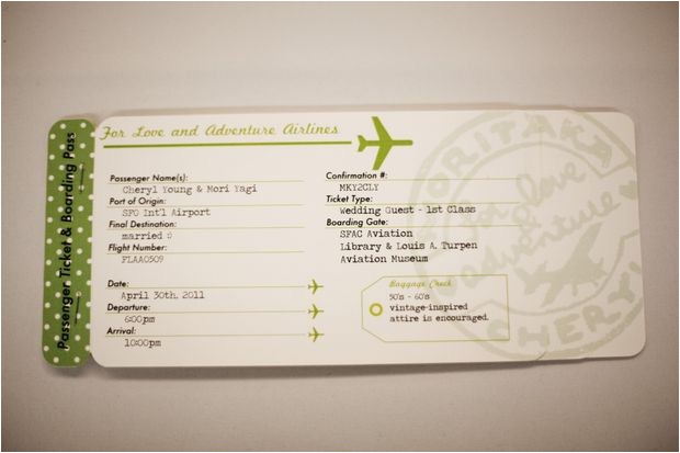 Plane Ticket Wedding Invitation Template Free Plane Ticket Invitations Passport Programs and Luggage
