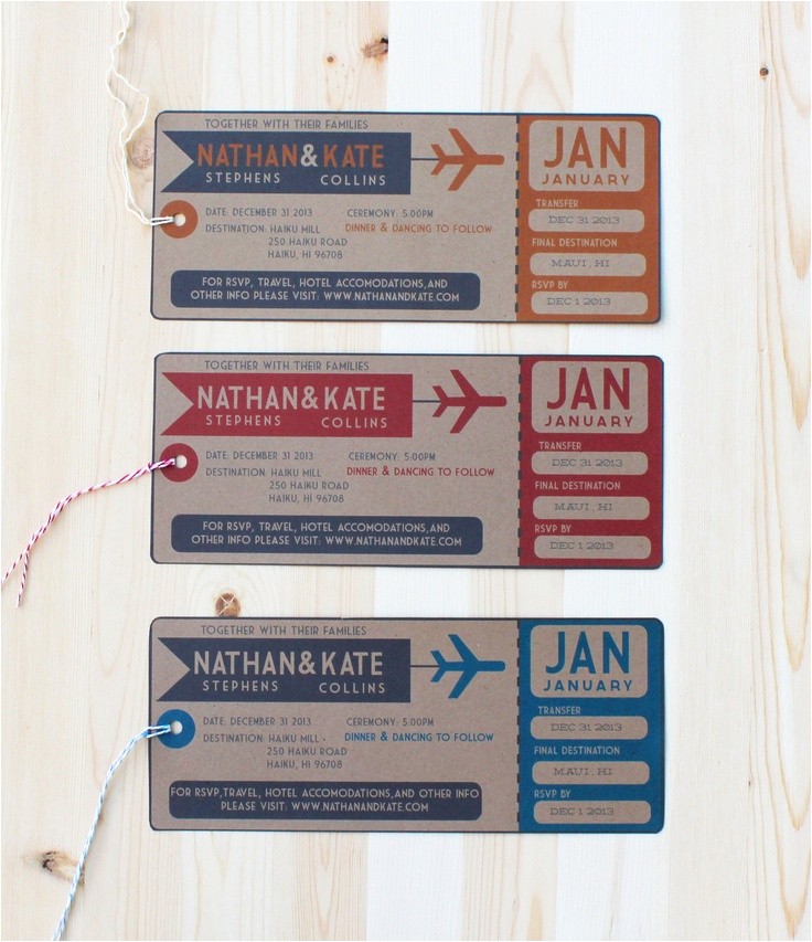 Plane Ticket Wedding Invitation Template Free Plane Ticket Wedding Invitations Sunshinebizsolutions Com