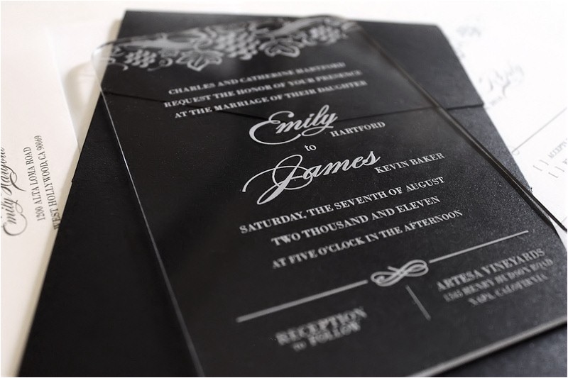 Plexiglass Invitations Wedding Crystal Clear Acrylic Wedding Details to Make Your Day