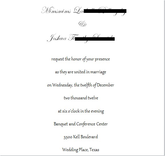 Plus One Wedding Invitation Wording Invitation Wording Font Feedback