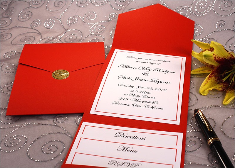 Pocket Invitation Kits for Wedding Pocket Wedding Invitations Pocket Wedding Invitations