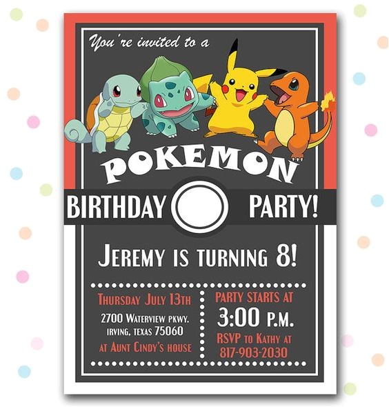 Pokemon Wedding Invitations Pokemon Party Invitations Ideas Party Xyz Pokemon Wedding Invitations Pokemon Party Invitations Ideas Party Xyz