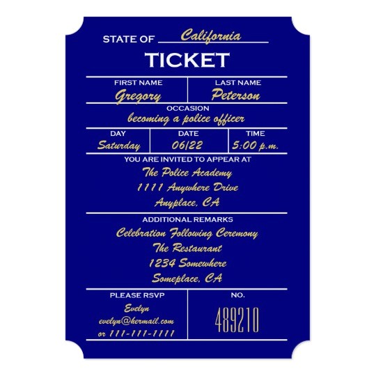 Police Wedding Invitations Navy Blue Ticket Police Graduation Invitations Zazzle Com Police Wedding Invitations Navy Blue Ticket Police Graduation Invitations Zazzle Com