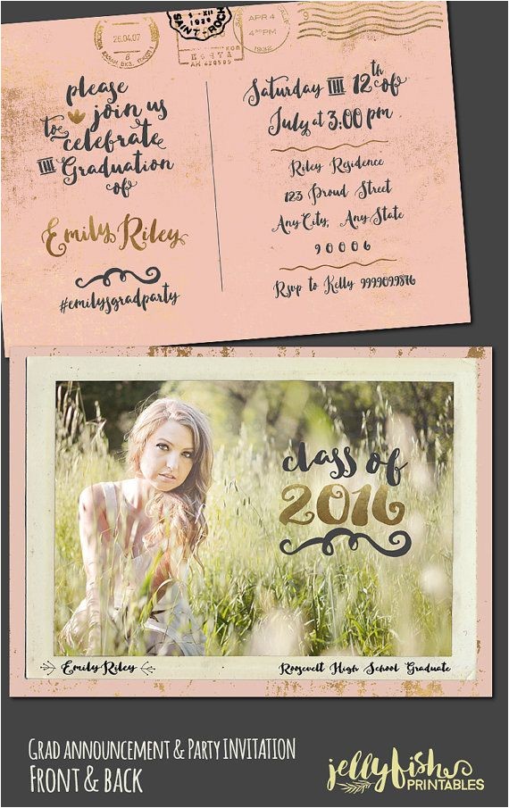 Postcard Graduation Party Invitations Vintage Postcard Graduation Party Invitation Graduation Postcard Graduation Party Invitations Vintage Postcard Graduation Party Invitation Graduation