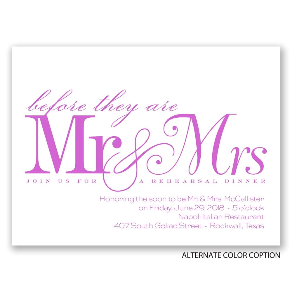 Pre Wedding Dinner Invitation Wording before Mr Mrs Petite Rehearsal Dinner Invitation