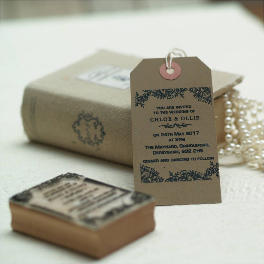 Pretty Stamps for Wedding Invitations Personalised Wedding Invitation Stamp Lace Design by