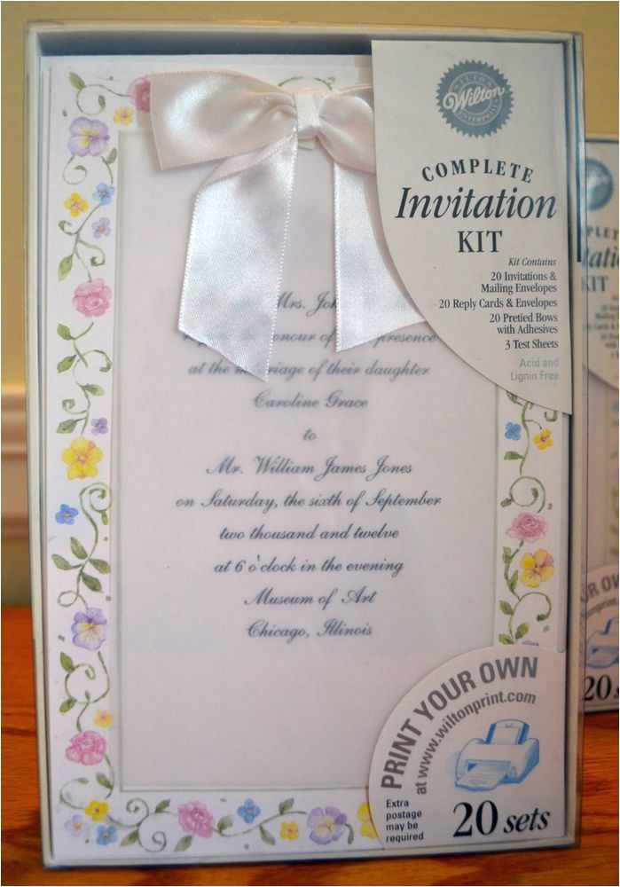 Print Your Own Wedding Invitations Kits 20 Ct Wilton Garden Garland Print Your Own Wedding B 39 Day Print Your Own Wedding Invitations Kits 20 Ct Wilton Garden Garland Print Your Own Wedding B 39 Day
